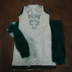 Indian Dress with skinny bottom and duppatta